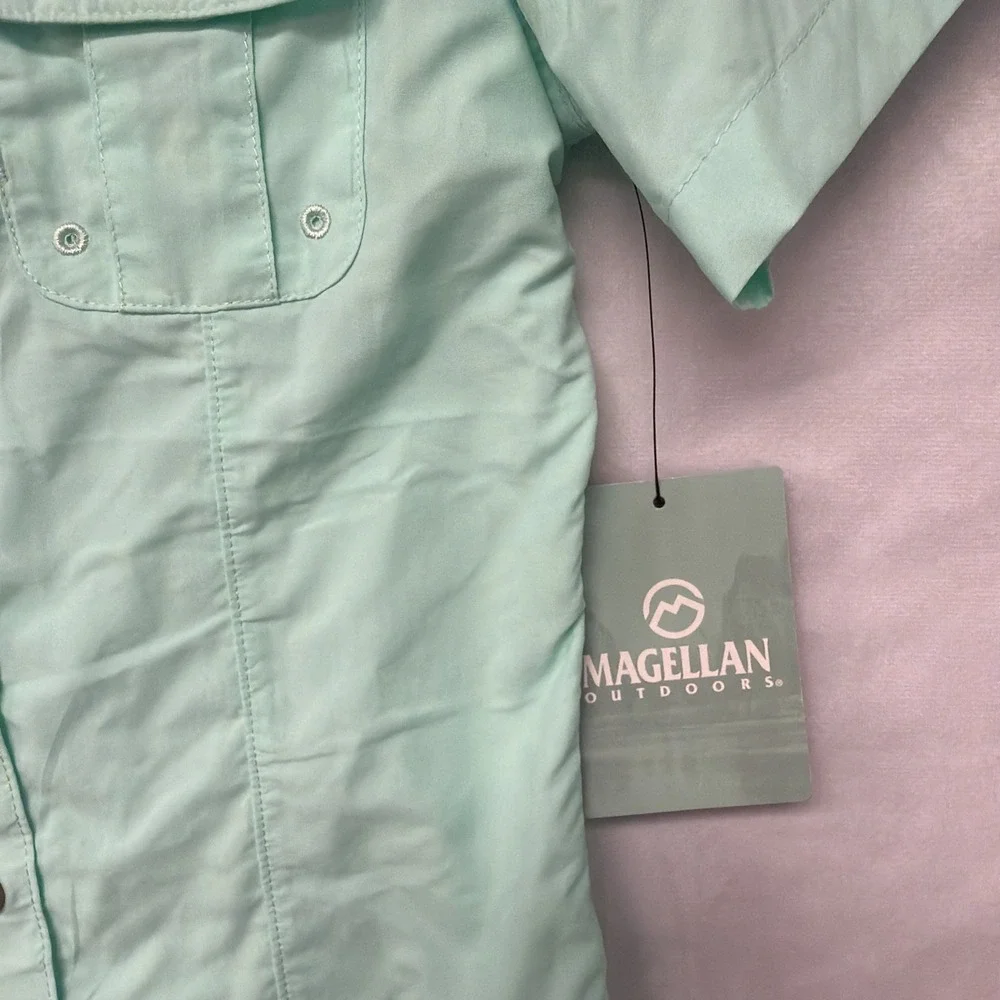 Magellan Outdoors Girls‎ Fish Gear SS Laguna Madre Beach Glass Size Small 7